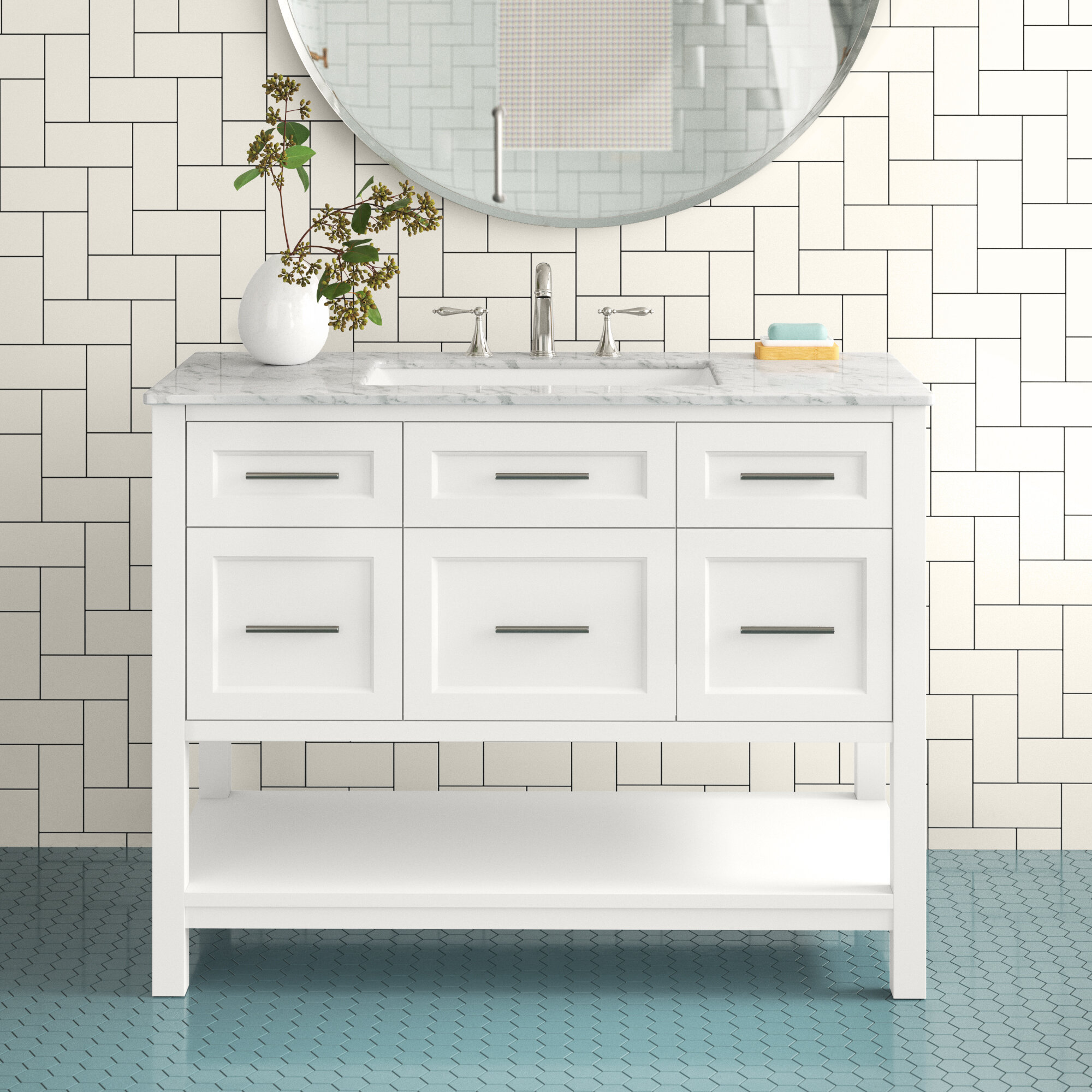 Latitude Run Ekbote 46 Single Bathroom Vanity Set Reviews Wayfair