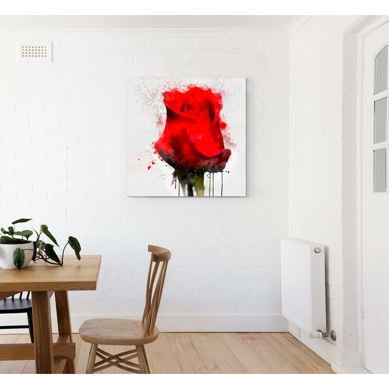 12"x20"Red Rose Happy Day Home Decor Picture HD Canvas prints Wall art Painting 
