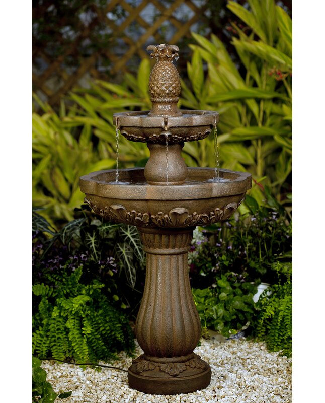 Jeco Inc. Resin/Fiberglass Classic Pineapple Water Fountain | Wayfair