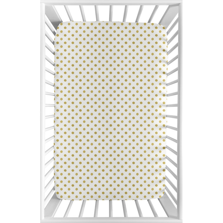 metallic gold crib sheets