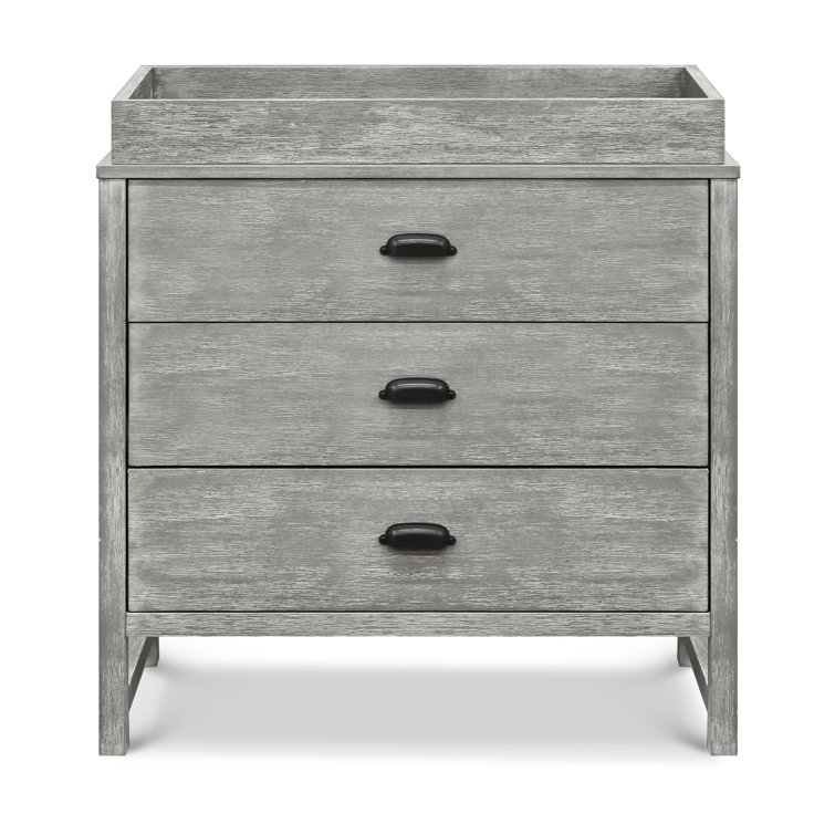 rustic gray changing table
