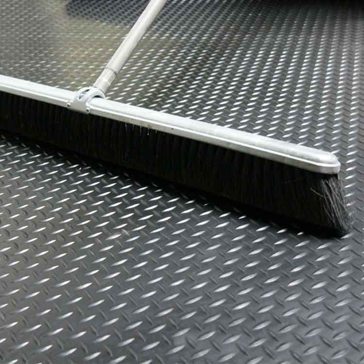 Rubber Cal Inc Diamond Plate Garage Flooring Roll In Black Reviews