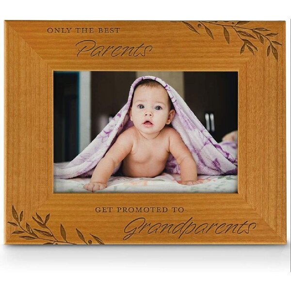 Grandma Gifts Only The Best Moms Ever Get Promoted Engraved Natural Wood Frame 
