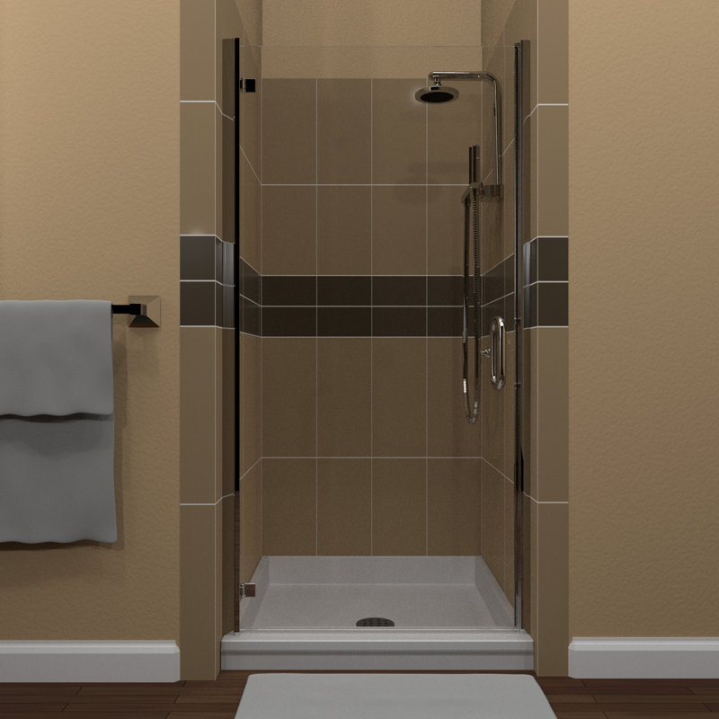 Arizona Shower Door Mp Swinging 26 X 67 Hinged Semi Frameless