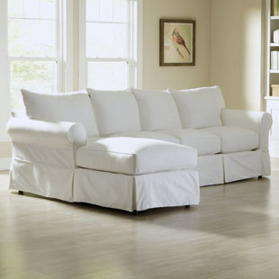 Sofa With Chaise Slipcover Wayfair Jameson Upholstered Sofa With Chaise