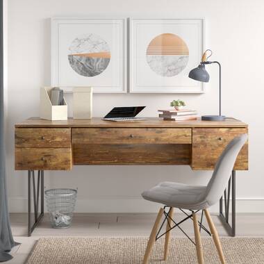 wayfair reclaimed wood desk