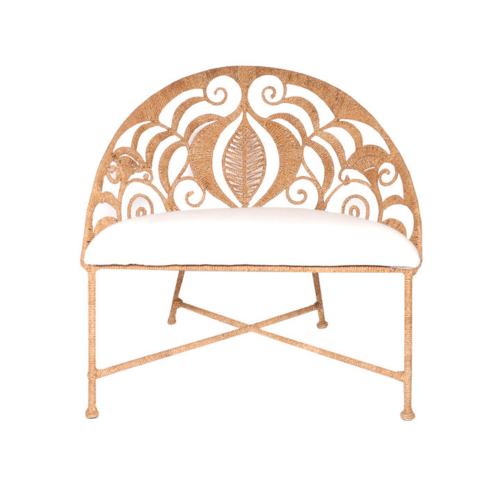 Rope Barrel Chair #graceandfrankie #ropechair