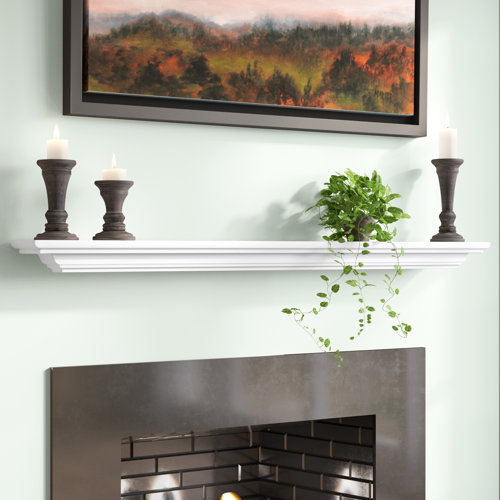 Charlton Home Hyder Fireplace Mantel Shelf Reviews Wayfair