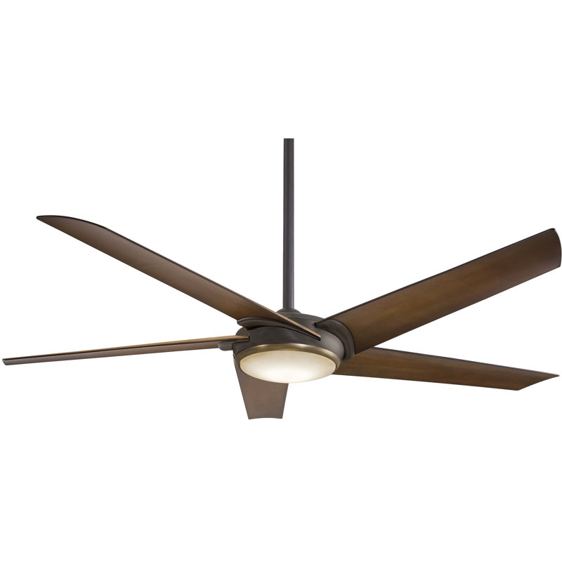 60" Raptor 5 Blade Ceiling Fan with Remote Light Kit ...