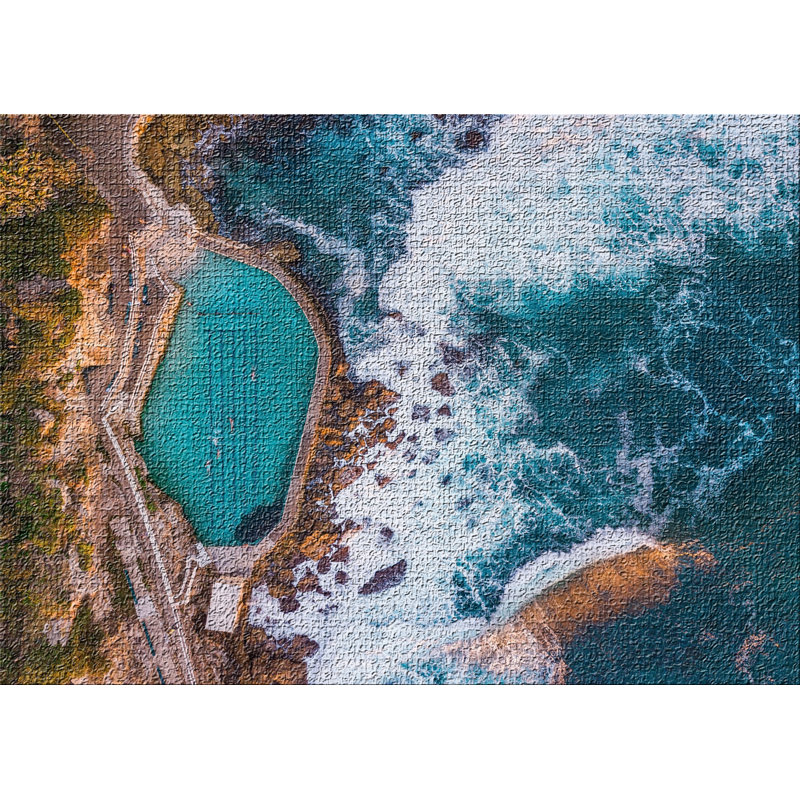 East Urban Home Aerial Shots From An Airplane 68 Blue Area Rug Wayfair