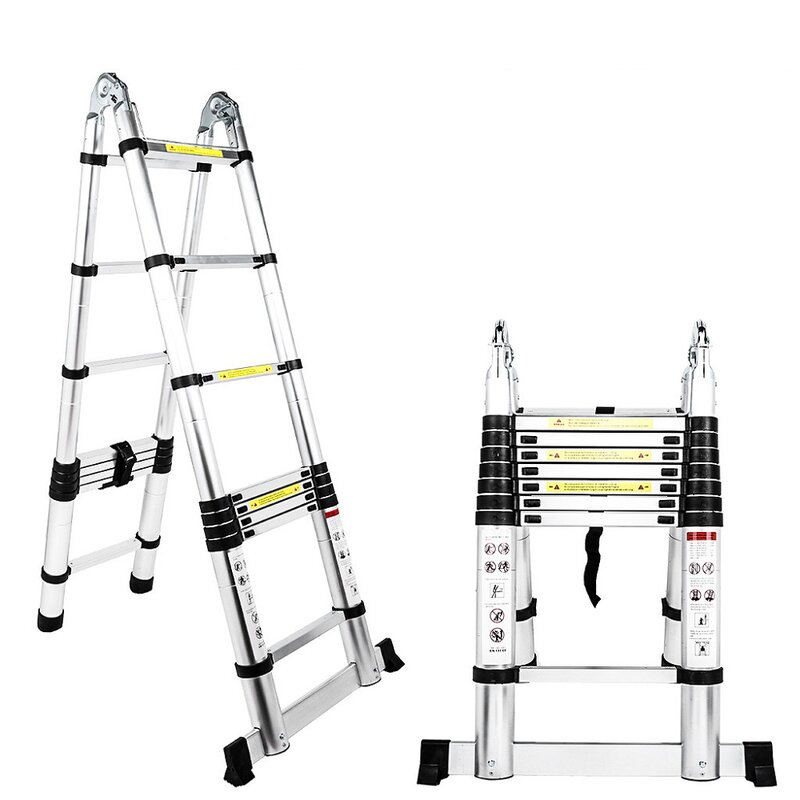 Wfx Utility™ 34' Aluminum Lightweight Folding Extension Ladder 