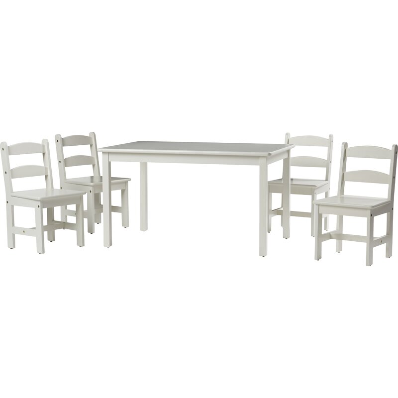 white table and chairs for kids