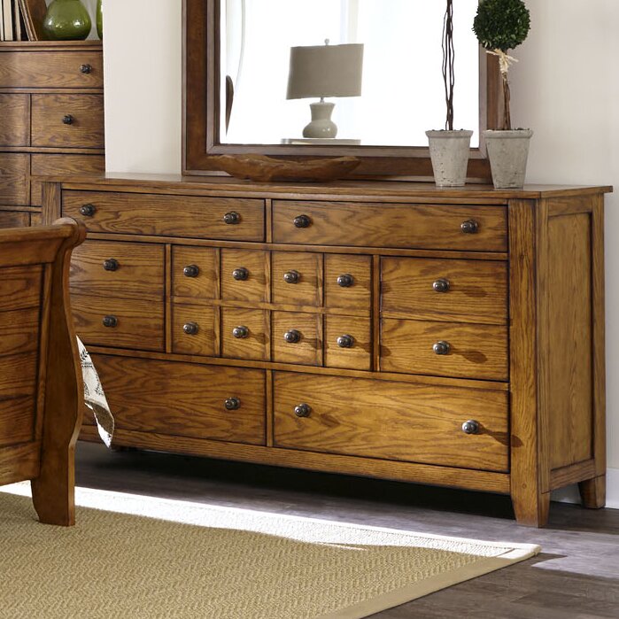 Millwood Pines Grandpas Cabin 7 Drawer Standard Dresser Reviews