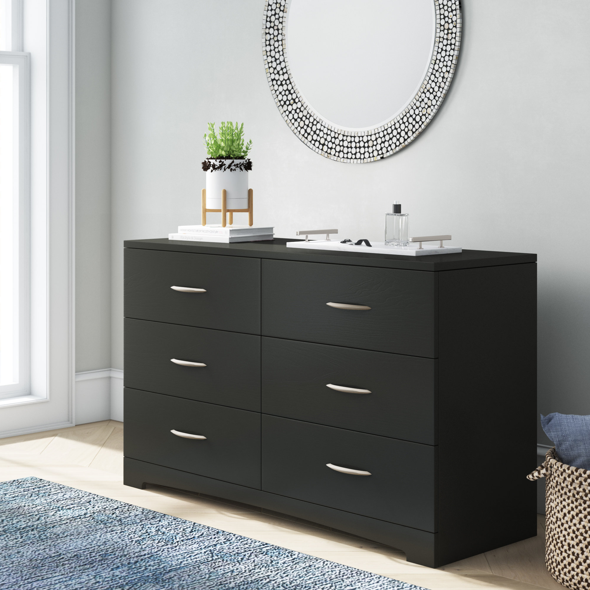 South S Step One 6 Drawer Double Dresser Reviews Black Step One 6 Drawer Double Dresser