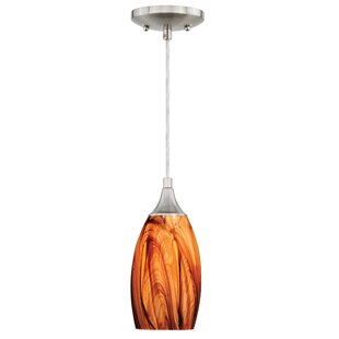 Orange Glass Pendant Light save