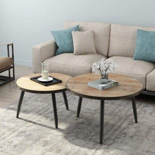 Poarch Industrial Nesting 2 Piece Coffee Table Set by Williston Forge Best #1