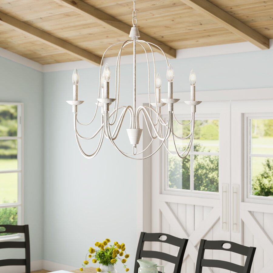 6 - Light Candle Style Classic Chandelier