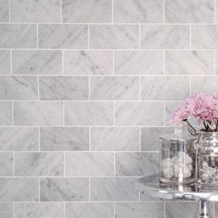 3 X 12 Honed Marble Field Tile In White Carrara 3 X 12 Honed Marble Field Tile In White Carrara