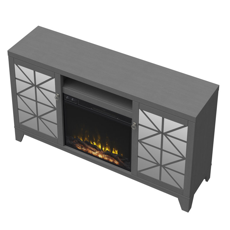 House Of Hampton Gerde Tv Stand For Tvs Up To 65 With Fireplace Included Reviews Wayfair