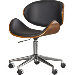 sunpan modern urban unity quinn mid-back leather office chair sunpan modern urban unity quinn mid-back leather office chair
