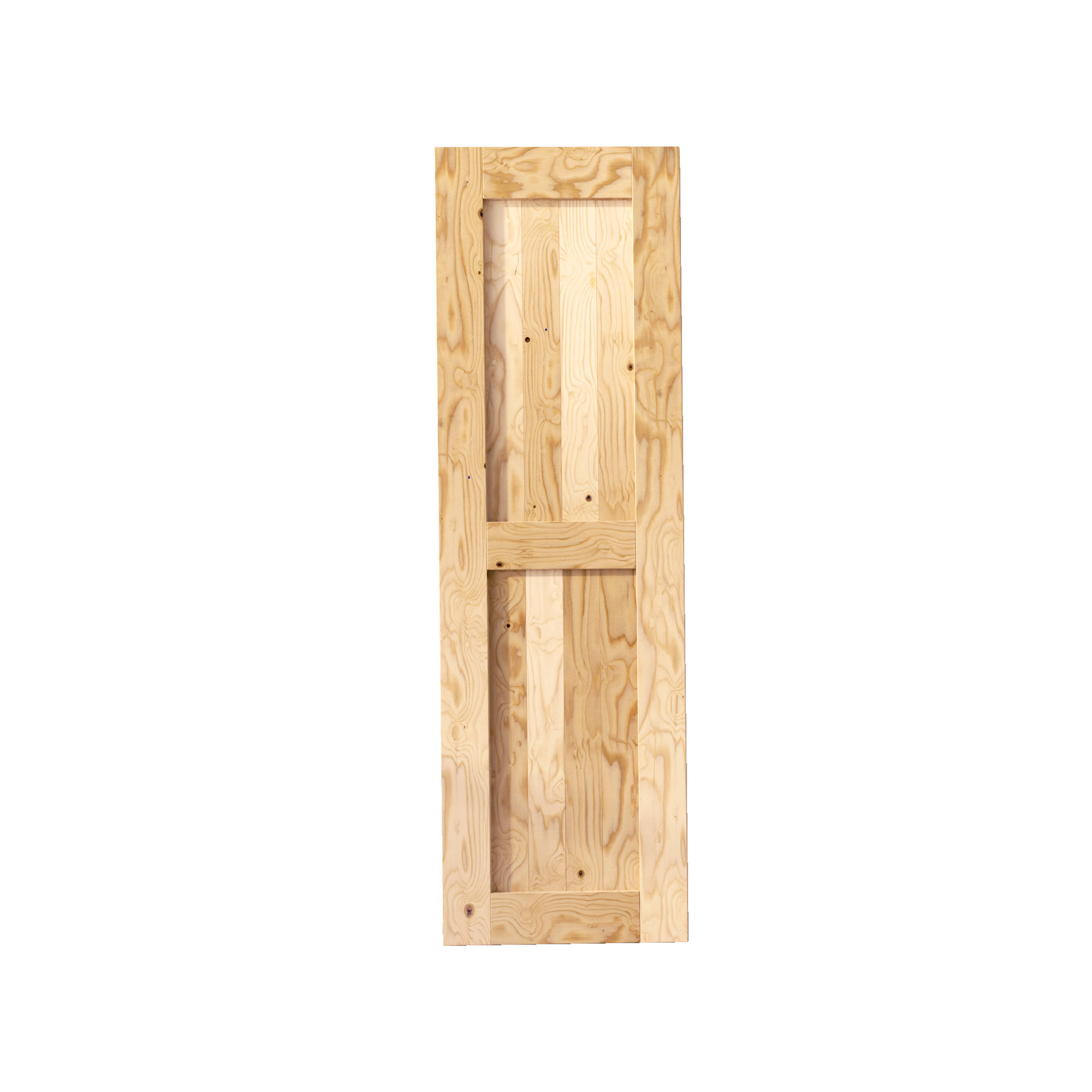 Homacer Paneled Wood Unfinished Barn Door without Installation Hardware