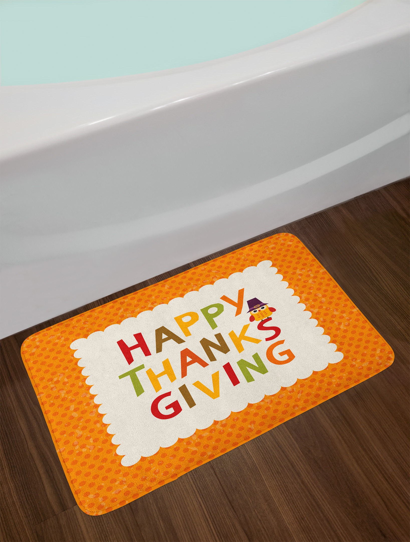 East Urban Home Ambesonne Kids Thanksgiving Bath Mat By Little