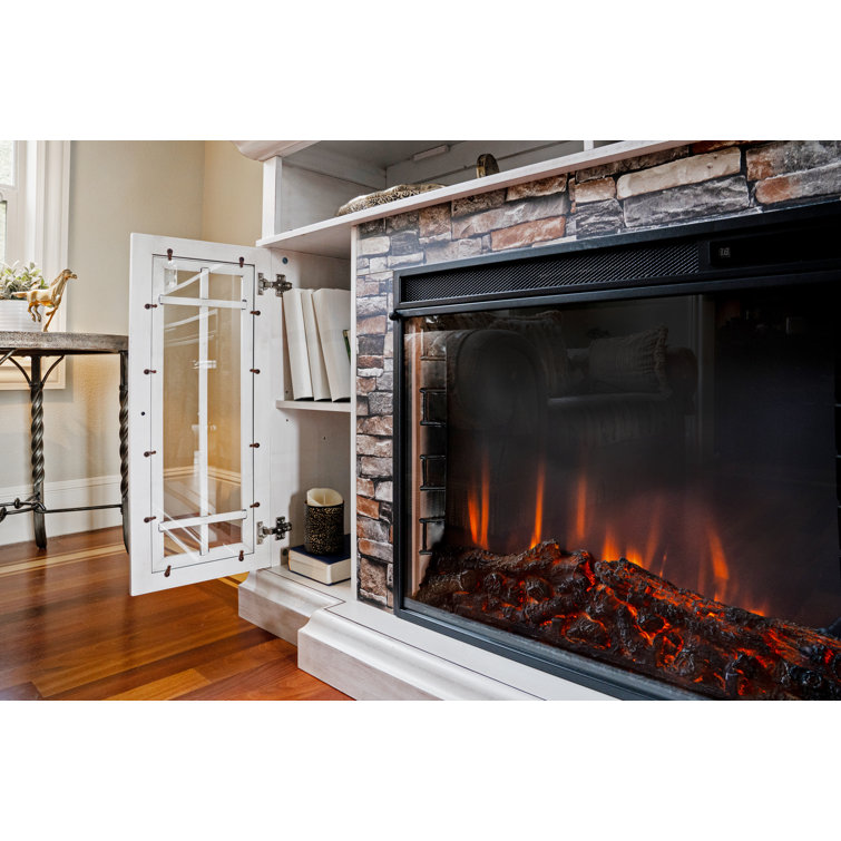 Ebern Designs Whistler 28 9 W Electric Fireplace Insert Reviews Wayfair