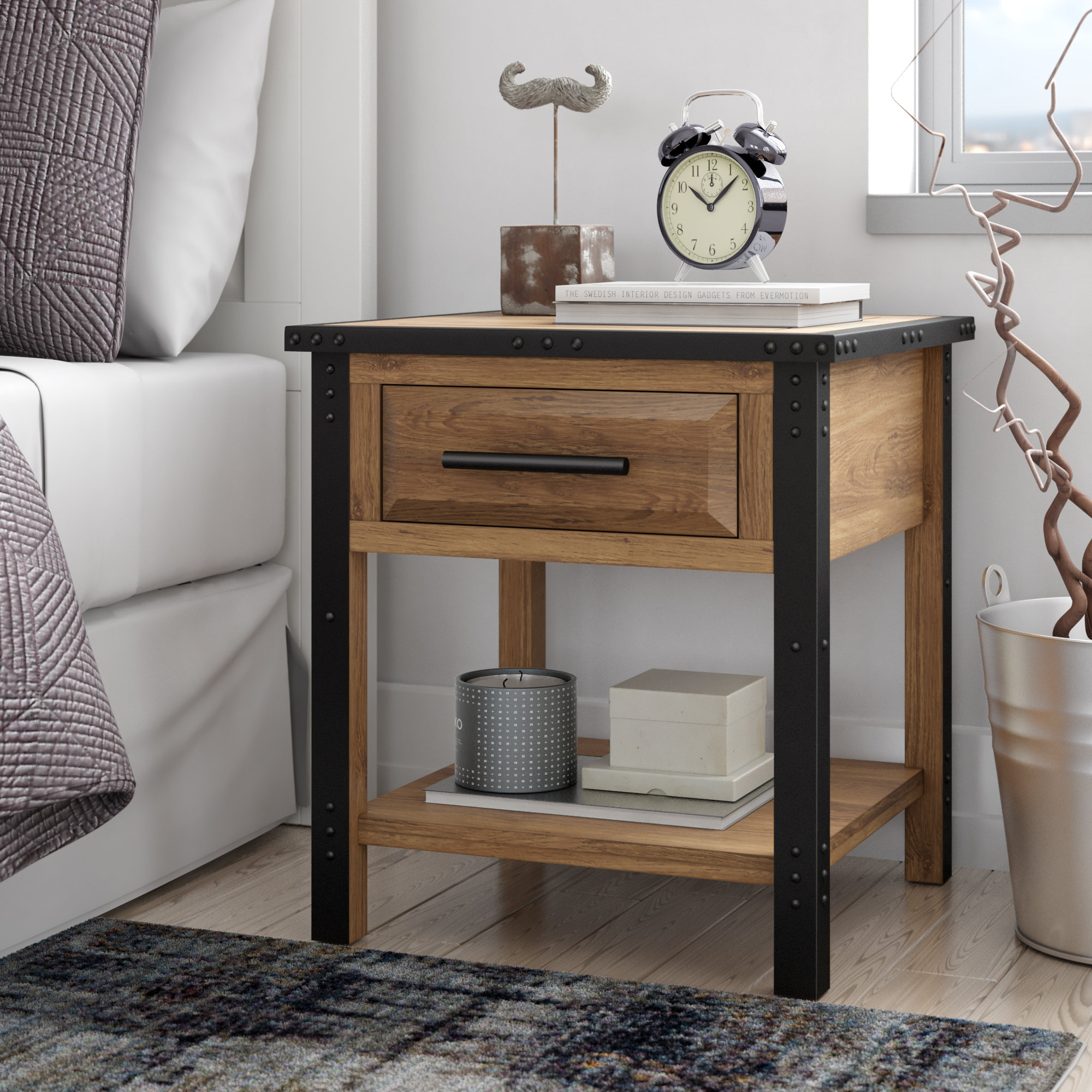 metal nightstand metal nightstand