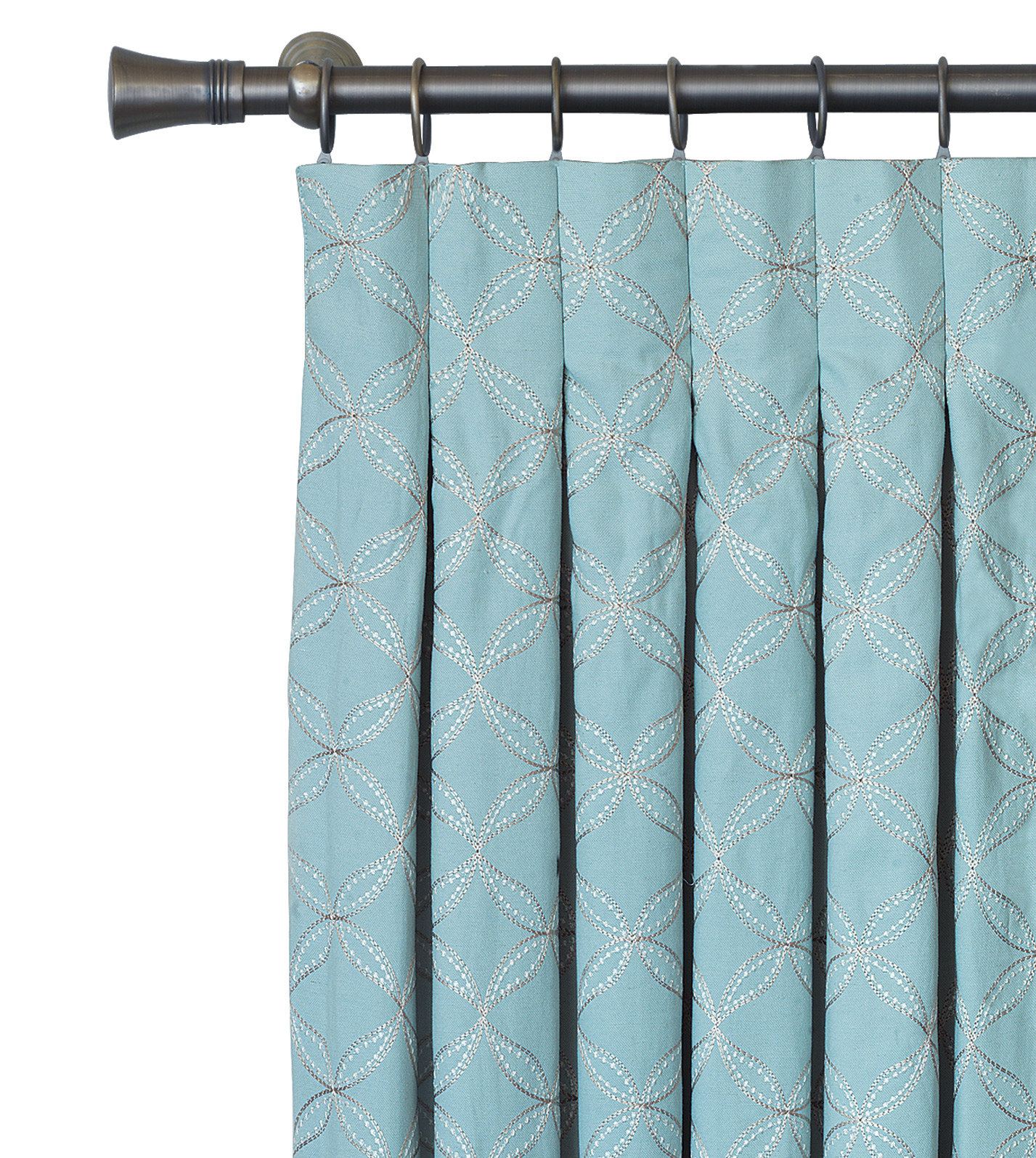 Eastern Accents Magnolia Inverted Pinch Pleat Single Curtain Panel