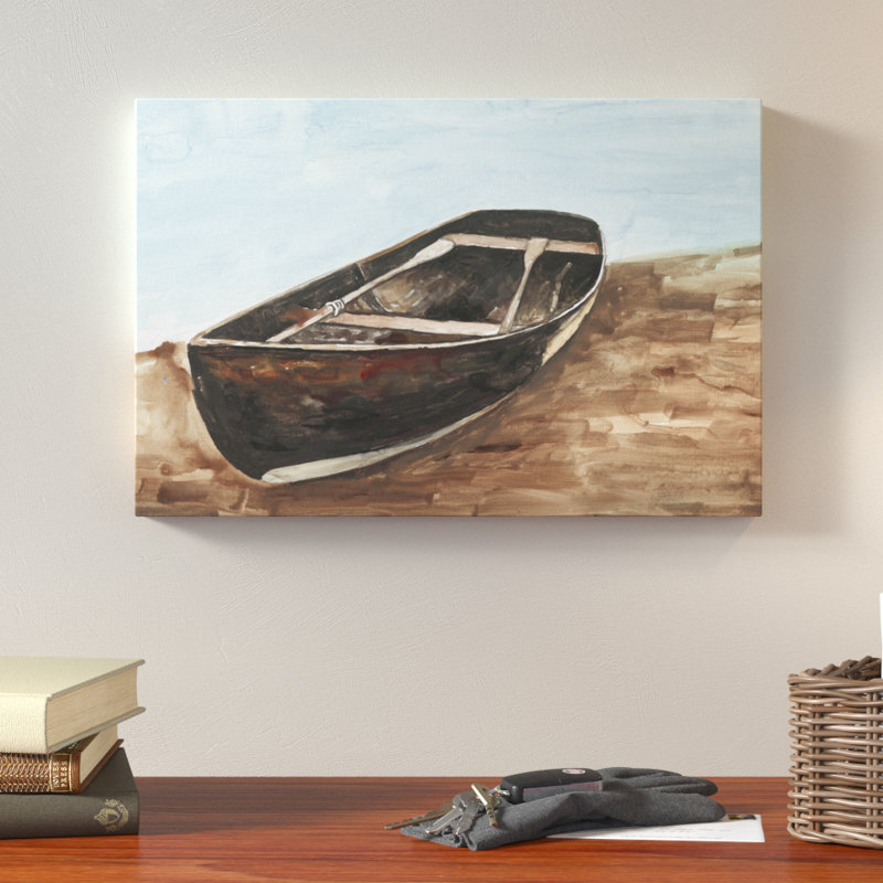 Loon Peak Canoe Painting Lake House Acrylic Painting Print On