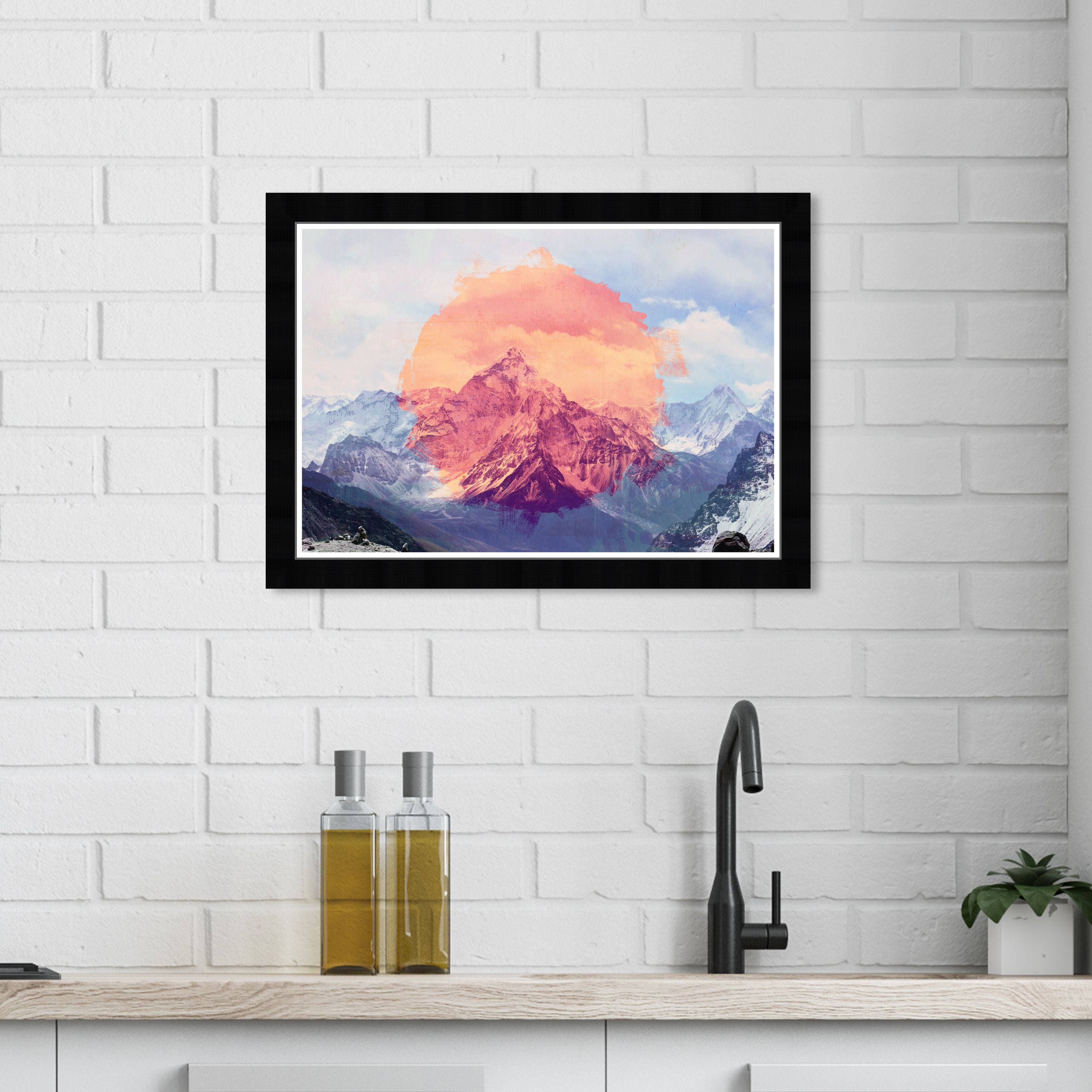 Ebern Designs Nature And Landscape Sunset Mountain Mountains - Picture