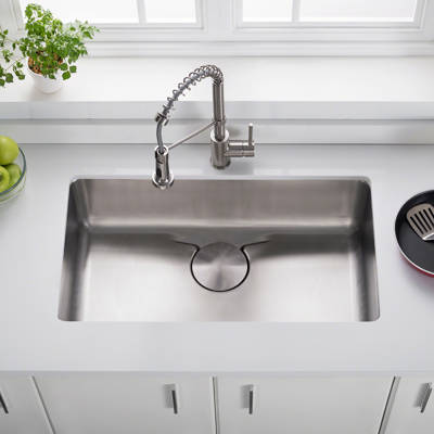 Kd1us33b Kraus Dex Series Single Bowl 33 X 19 Undermount Kitchen Sink With Drain Assure Waterway Reviews