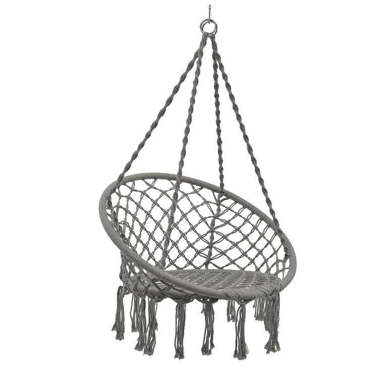 gray hanging chair