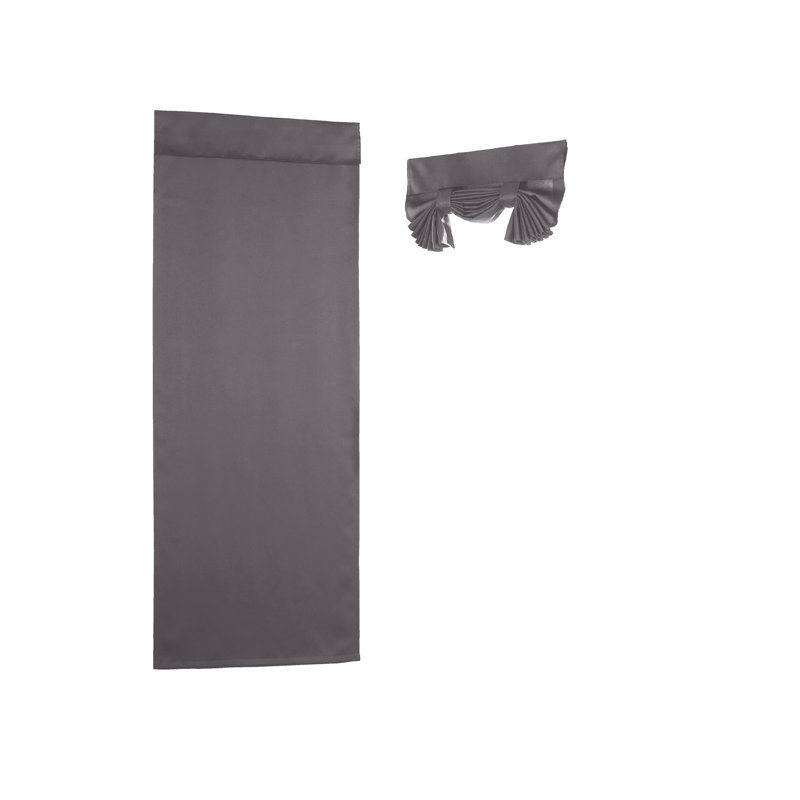 Cantor Solid Room Darkening Rod Pocket Single Curtain Panel & Reviews ...