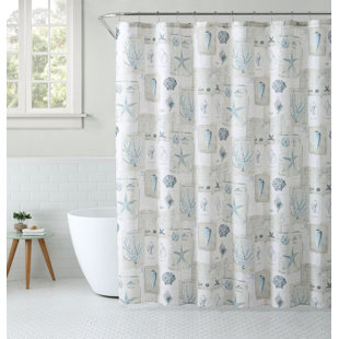 Shower Curtain Sea Shells Wayfair