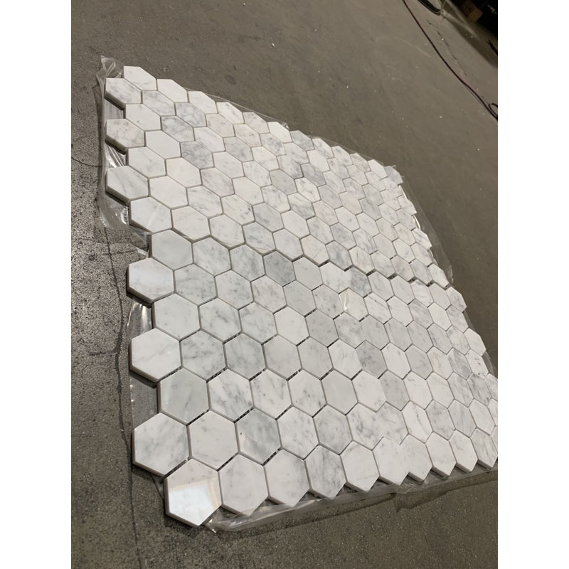 Bloom Stone 2 X 2 Marble Honeycomb Wall Floor Tile Wayfair