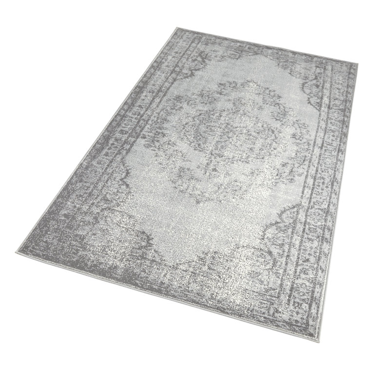 hanse home flachgewebe teppich celebration cordelia in grau bewertungen wayfair de