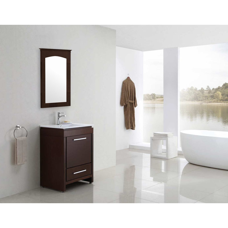 Highland Dunes Guarani Modern Bathroom Mirror Wayfair Highland Dunes Guarani Modern Bathroom