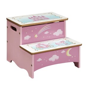 Princess Step Stool with Storage