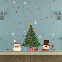 PERSONALISED COLORS Merry XMAS Snowman Wall Stickers Decal Art Vinyl Decor DIY