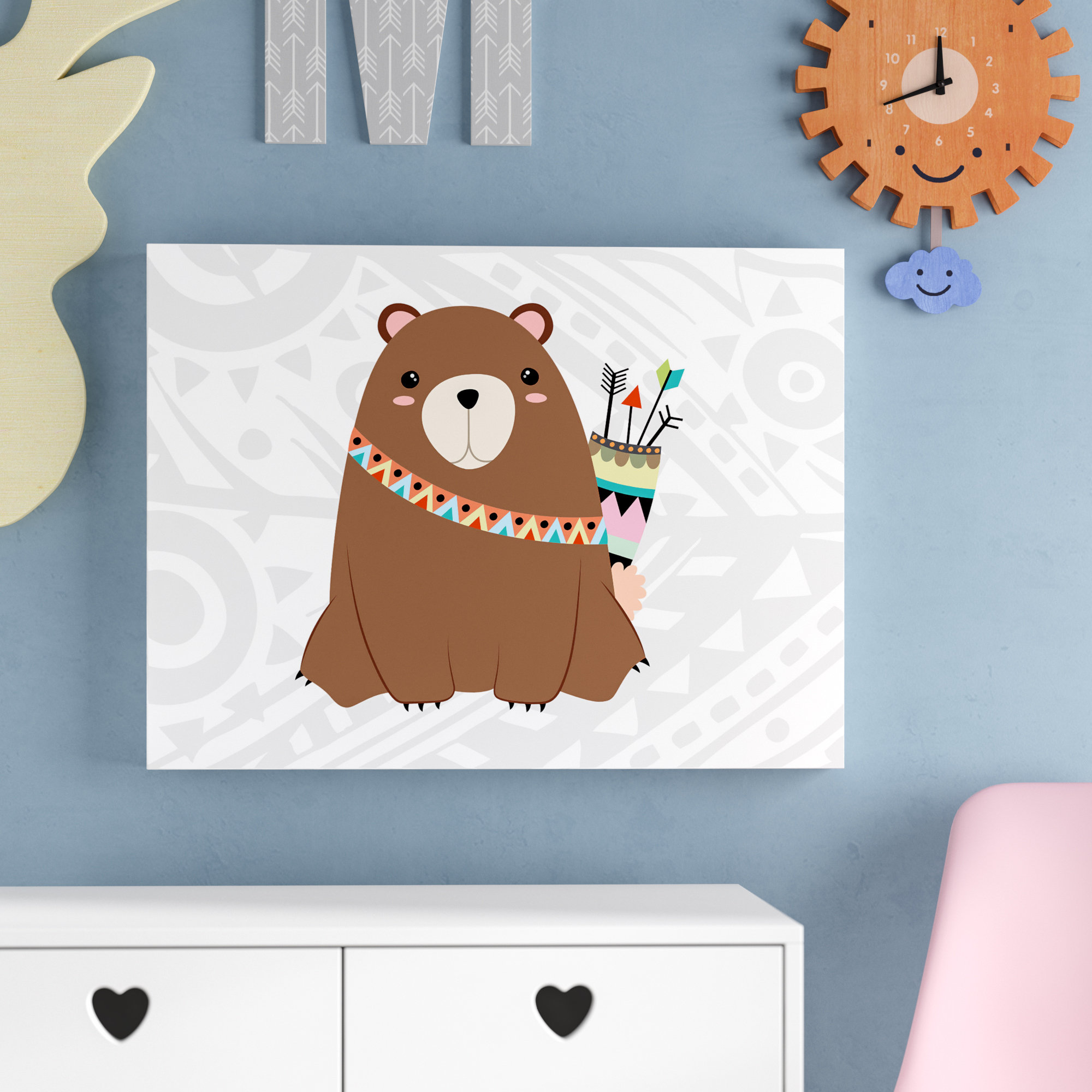 Viv Rae Aida Tribal Bear I Canvas Art Wayfair