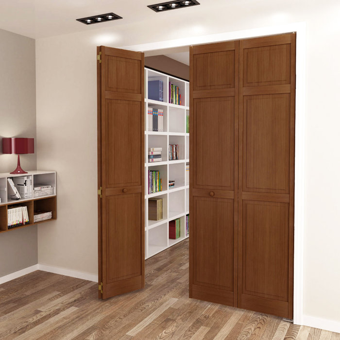 Kiby Paneled Wood Finish Bi Fold Door Wayfair Ca