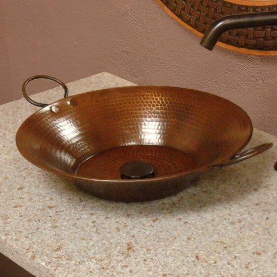 Premier Copper Products Miners Pan Hammered Copper Metal Circular