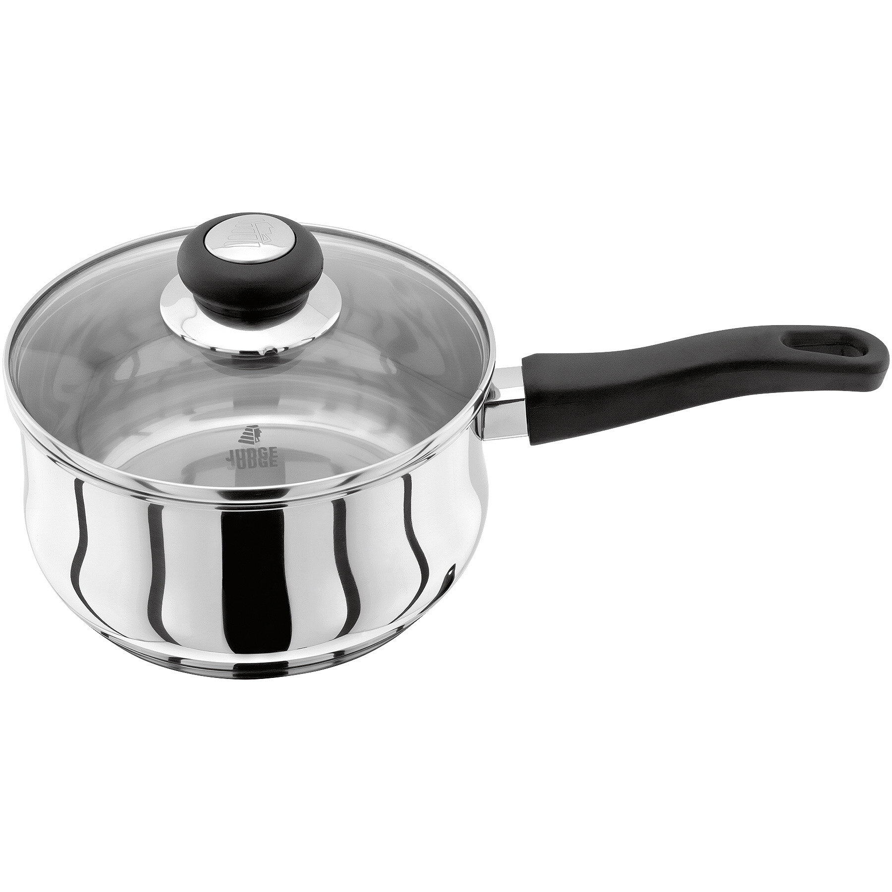 Judge Vista Stainless Steel 16cm Saucepan with Glass Lid, 1L | Wayfair ...