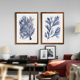 'Seaweed Under Water I' by Vincent Van Gogh - 2 Piece Picture Frame Painting Set (Set of 2)