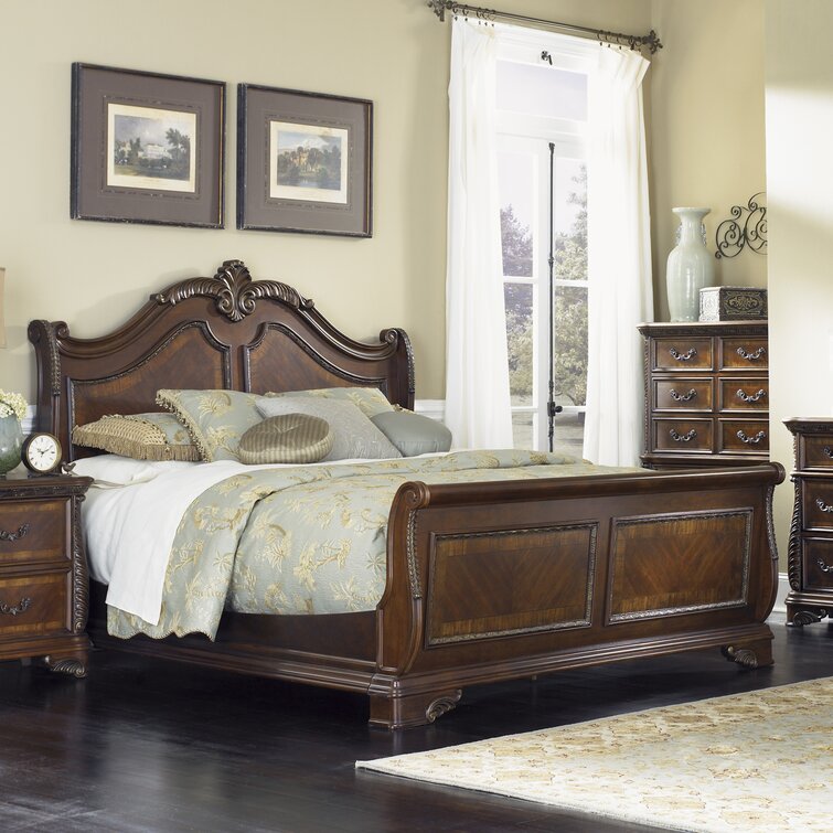 Astoria Grand Herlinda Low Profile Sleigh Bed & Reviews | Wayfair