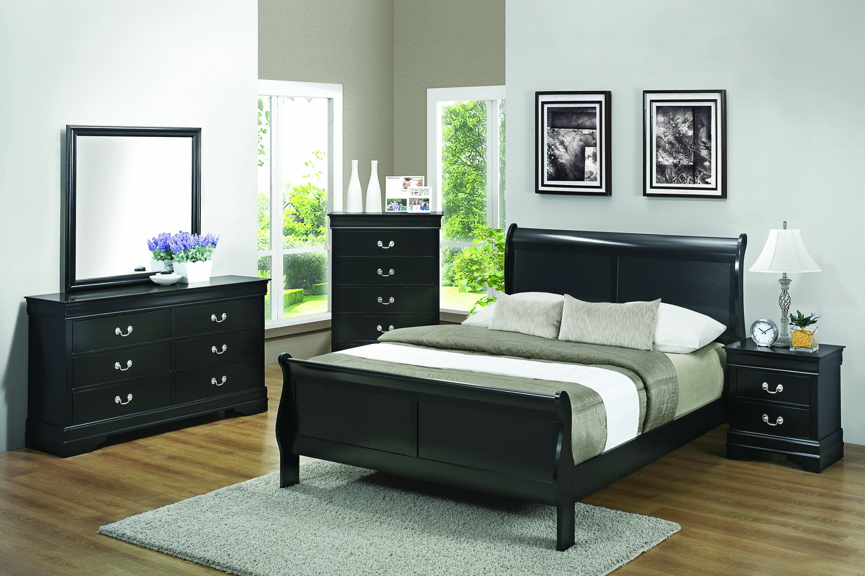 canora grey crowborough sleigh bedroom furniture