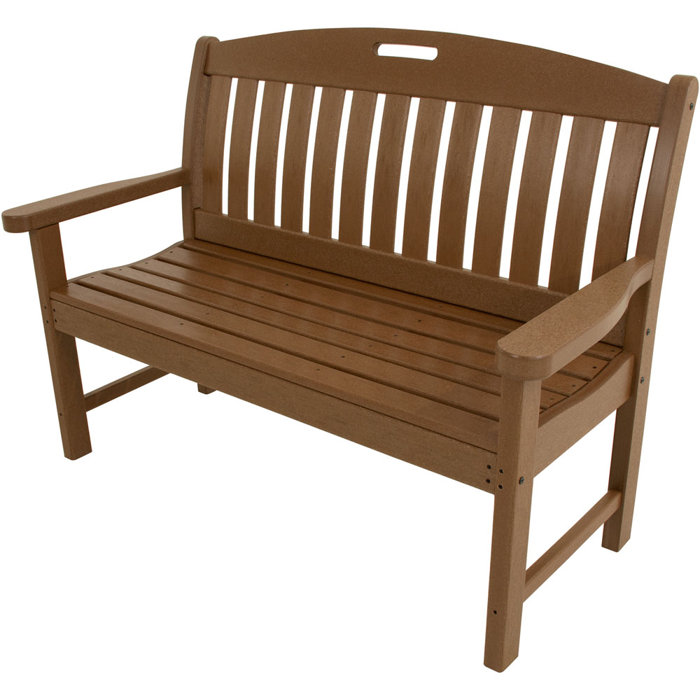 August Grove Stines Plastic Garden Bench Wayfair