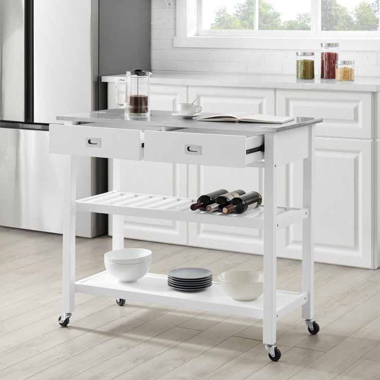 Mercury RowÂ® Ansell 42'' Wide Rolling Kitchen Island with ...