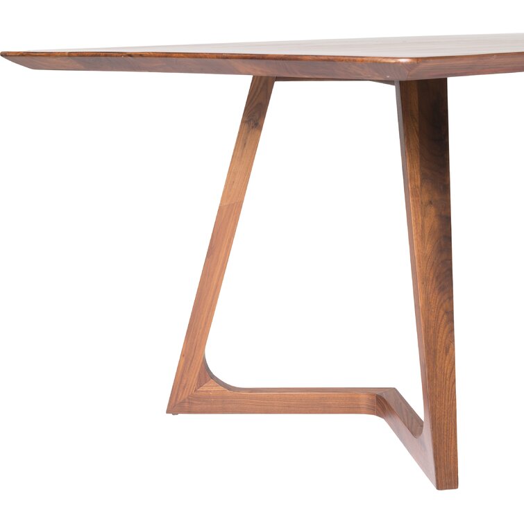 fischer walnut solid wood dining table